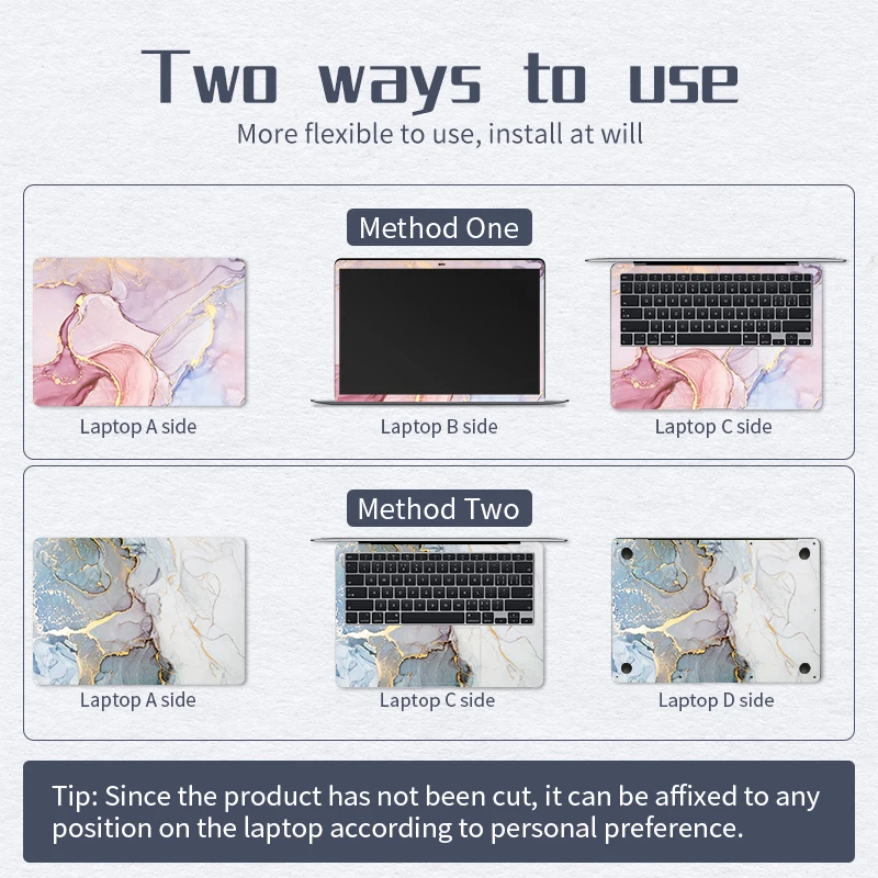 Laptop Skins Stickers Notebook Waterproof Vinyl Skin 11"12"13"14"15"17.3" for Macbook/ASUS/ HP/Acer/Lenovo DIY Decorate Decal
