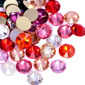 

2088 Best Quality Crystal Glass Non Hot Fix Rhinestones Nail Art Rhinestones Glitter Rhinestone with 16 Cut Facets B3412