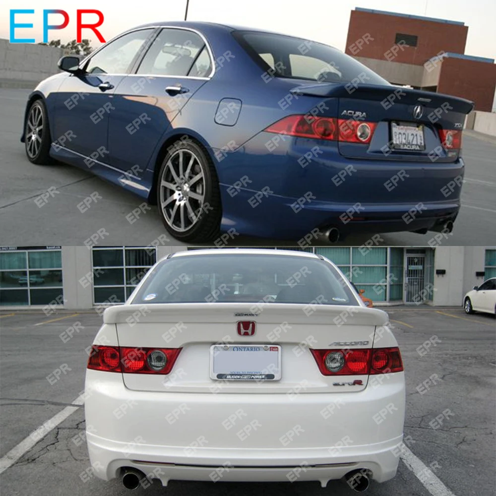 Для Honda Accord CL7 MU1 Стиль FRP Неокрашенный задний спойлер из стекловолокна тюнинг