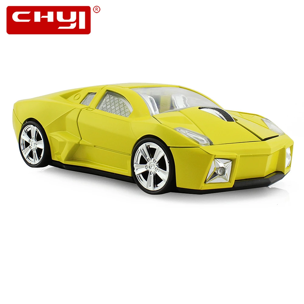 

CHYI Sport Car Shaped Wireless Mouse USB Optical Computer Mause 1600DPI Mini 3D Gaming Mice With Mouse Pad For PC Laptop Gift