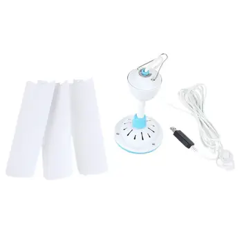 

5V USB Ceiling Fan 19.7” Silent Hanging Fan USB Powered Camping Tent Canopy Fan with Switch for Outdoor Picnic Bed Home