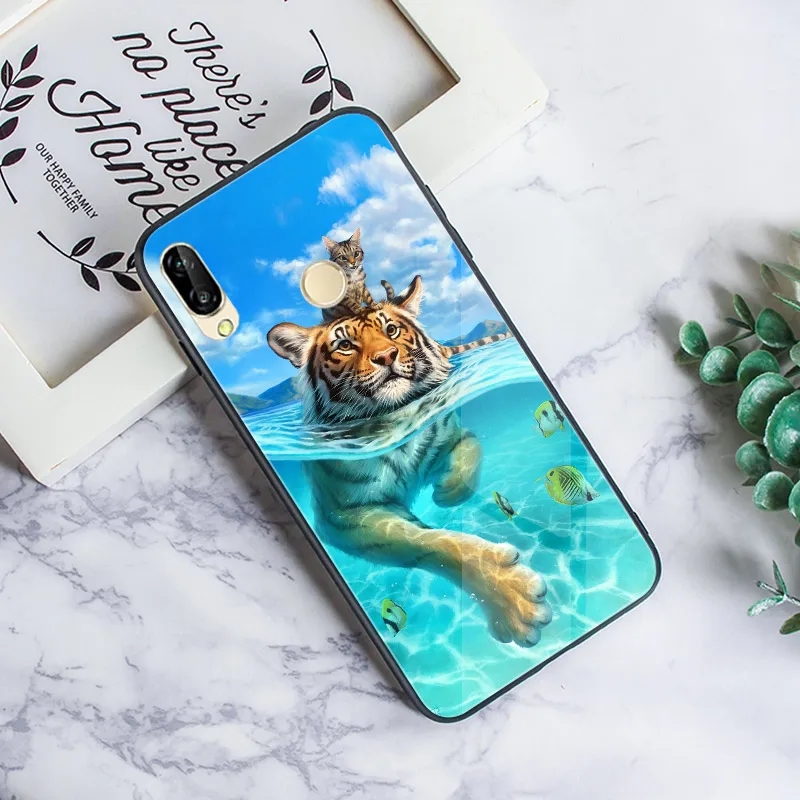 N2G12 Для huawei P Smart чехол Y5 Lite Y6 Y7 Prime PRO задняя крышка Жесткий PC TPU черный чехол для huawei PSmart Plus NOVA 3i 3e 2i 4e чехол - Цвет: N2G12