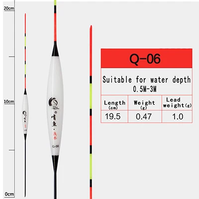 Q06 3pcs/set Fishing Float Bobber Group Shallow Water Smart Float Carp Float Gear For Winter Fishing Fishing Accessories - Цвет: Q06