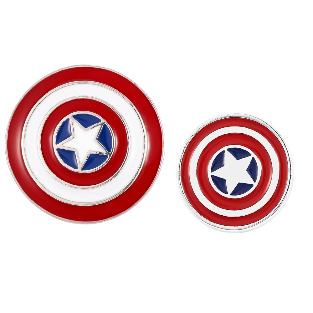 Marvel Movie Captain America Shield Spilla Smaltata Moda Uomo E Donna Gioielli Badge Zaino Accessori