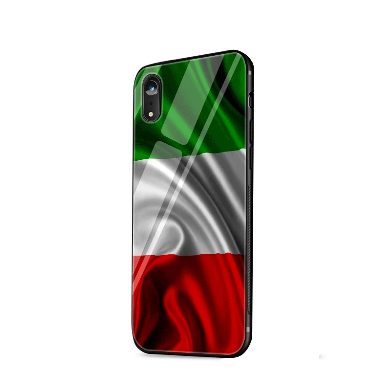 Стеклянный чехол для телефона iPhone 6 6s 7 8 Plus X XR XS Max 5 S 5 SE чехол с итальянским флагом - Цвет: G6