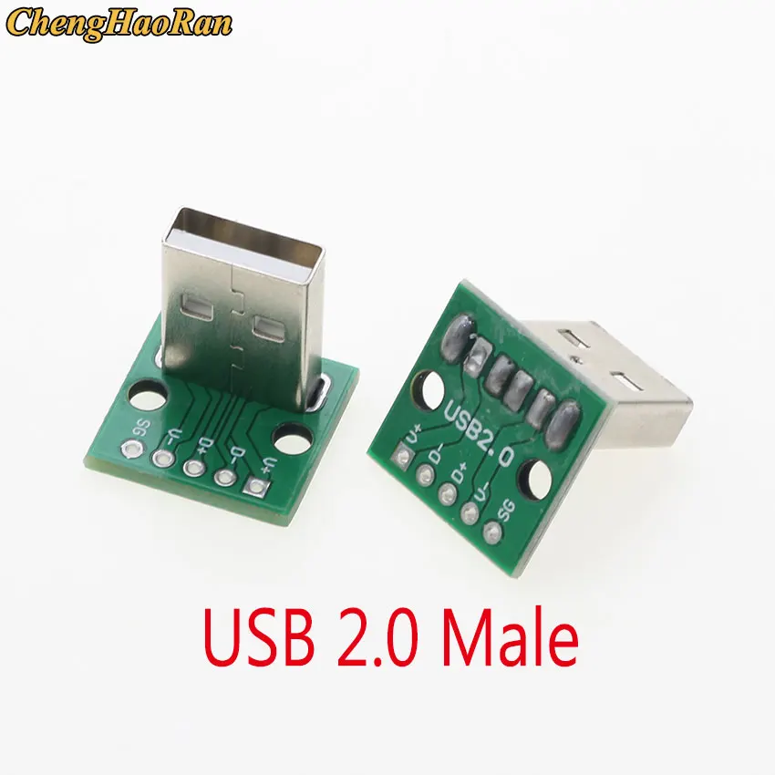 1 Stück Datenkabel-Testboard mit Pin-Header 90 Grad Micro Mini USB Typ C 2-Pin USB 3.0 2.0 Buchse Stecker Anschluss – Detail 26