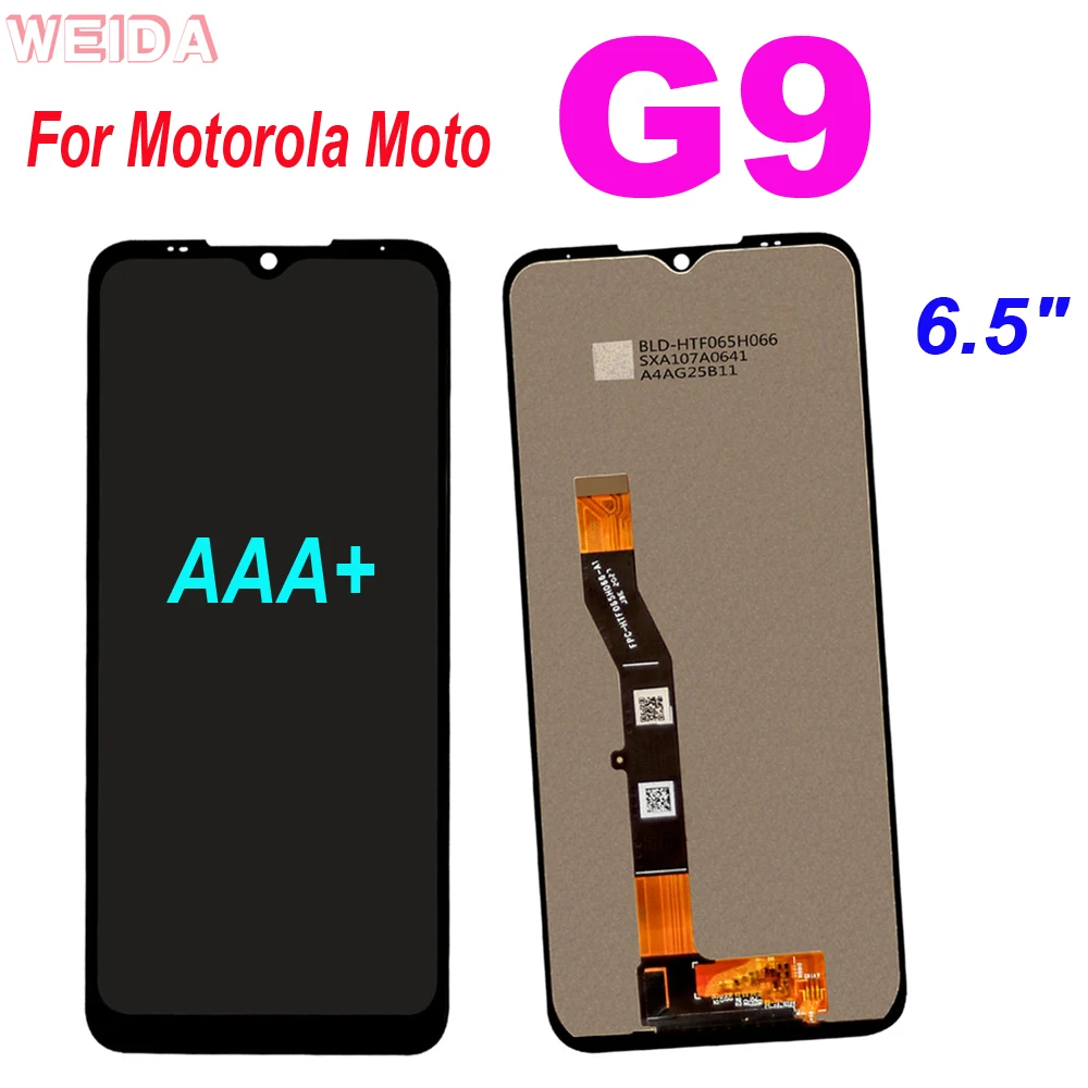 

6.5" 100% Tested LCD For Motorola Moto G9 LCD Display Touch Screen Digitizer Assembly Replacement For Moto G9 Display