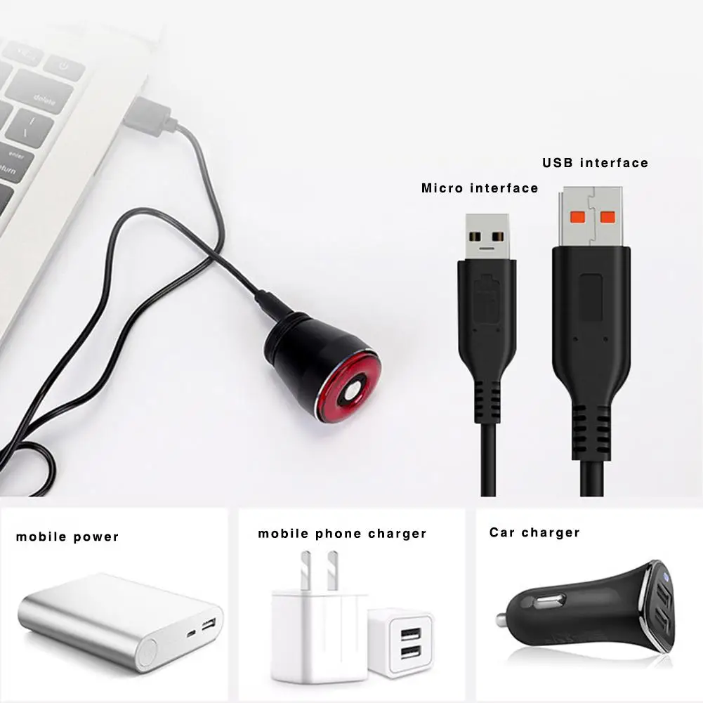 Perfect Smart Cycling Bicycle Lights Tail Light USB Rechargeable Multi Lighting Modes Seat Light Outdoor Cycling Bike Accessories 3 19
