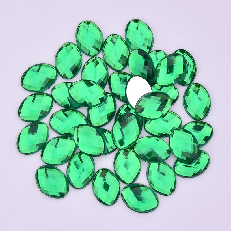 JUNAO-100pcs-18-25mm-Mix-Color-Big-Oval-Rhinestones-Flatback-Acrylic-Gems-Clear-AB-Crystals-Stones (4)