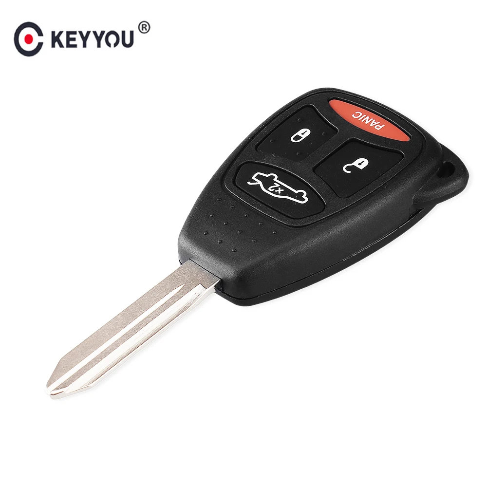 

Чехол для дистанционного ключа от машины KEYYOU с 4 кнопками, чехол для Chrysler 300 Aspen Jeep Dodge Charger Magnum Fob, чехол с брелком для автомобильных ключей