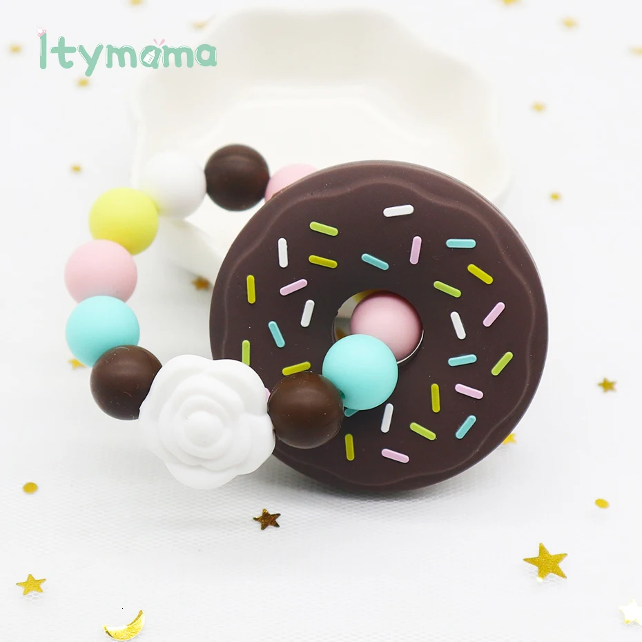 Itymama Прорезыватель для зубов, браслет для зубов, детские игрушки, игрушки для кормления, силиконовые прорезыватели, сделай сам, подарок для новорожденных, детские товары