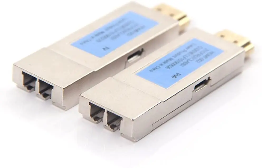 

Преобразователь Оптического кабеля mini HDMI/hdmi, удлинитель по оптоволоконному кабелю до 300 метров, OM3, питание от USB