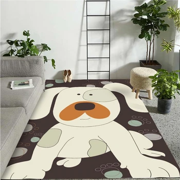 

Cartoon Cat Dog Lion Carpets Kids Room Decor Children Play Mat Area Rugs Flannel Soft Animal Baby Crawling Living Room Carpet