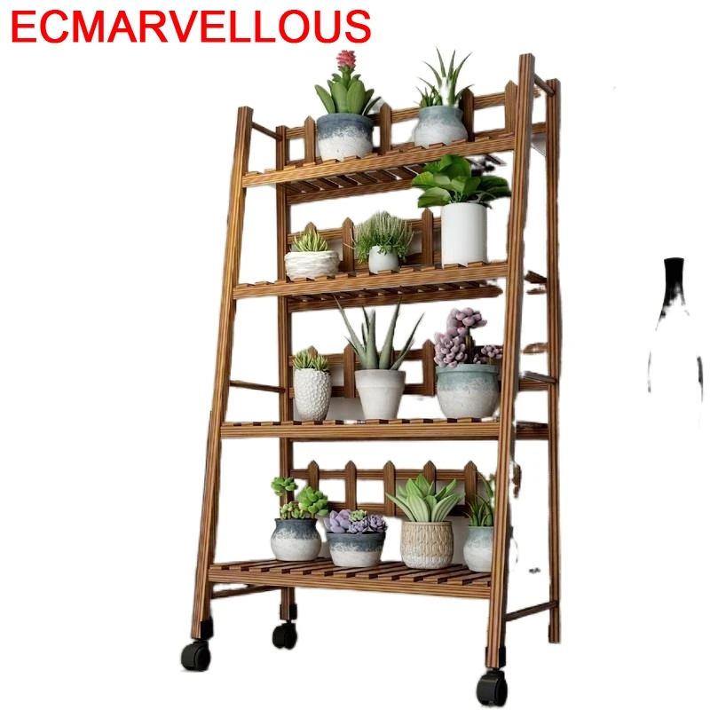 Escalera Decorativa Madera деревянный горшок комнатный балкон уличная Цветочная полка Stojak Na