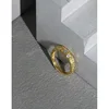 SHANICE S925 sterling silver open ring ins niche design tin foil texture micro-inlaid zircon Accessories Finger Jewelry Gifts 2