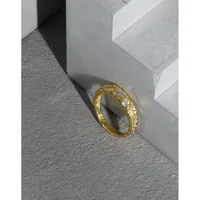 SHANICE S925 sterling silver open ring ins niche design tin foil texture micro-inlaid zircon Accessories Finger Jewelry Gifts 2