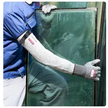 1 пара, уровень 5, устойчивый к порезанию, защита рук, унисекс, защита безопасности, анти-резка, рукав, рабочие защитные рукава