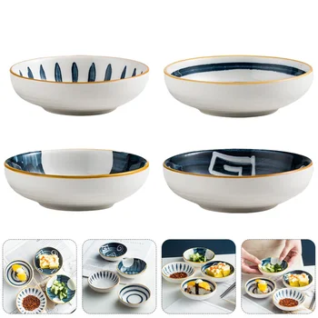 

4pcs Durable Reusable Practical Lightweight Seasoning Dish Japanese Style Restaurant