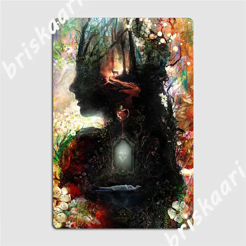 

A Darker White Metal Plaque Poster Club Mural Painting Create Club Bar Tin Sign Poster