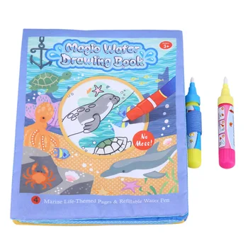 

Magic Water Drawing Book Coloring Book Drawing Toy Doodle Animals Ocean Cloth Painting Board For Children Education
