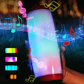 

Wireless Bluetooth Speaker Portable Column Outdoor Speaker 10W Subwoofer Sound Bar with Mic Support FM Radio TF USB Music Player