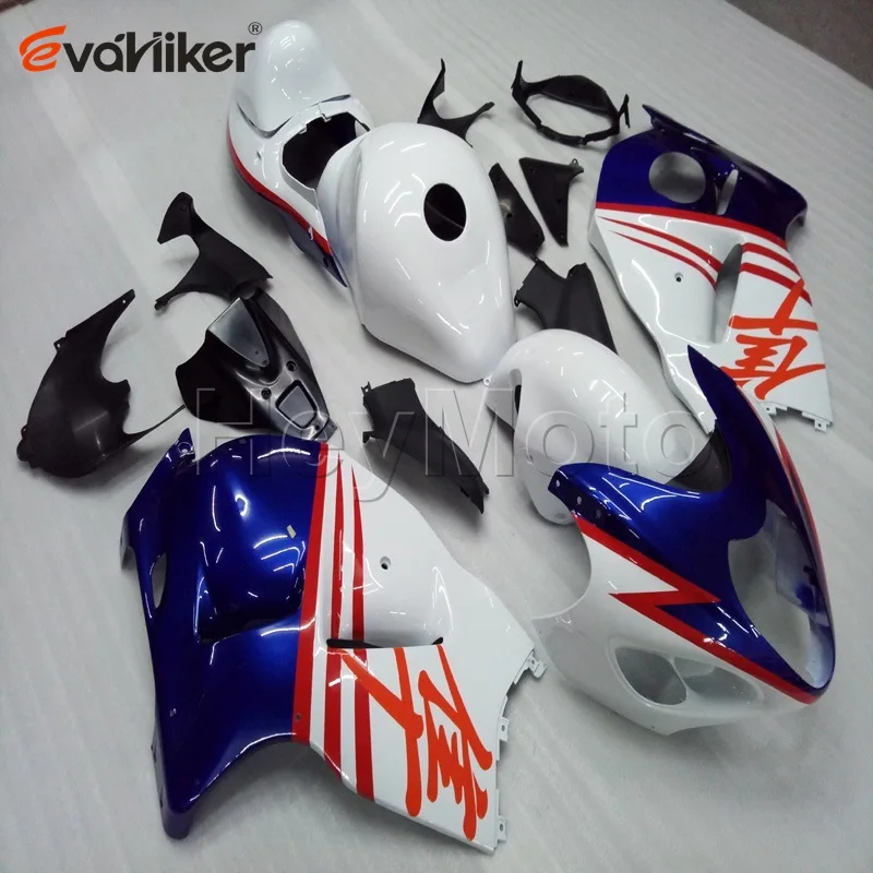 Пользовательские ABS обтекатель для GSX-R1300 1997-2007 1998 1999 2000 2001 2002 2003 2004 2005 2006+ винты+ синий - Цвет: H