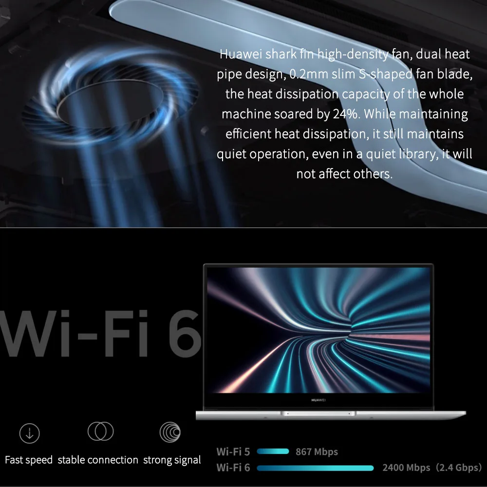 Оригинальный HUAWEI MateBook D 15 2021 ноутбук 6 дюймов процессор Intel Core 11TH i5 1135G7/i7 1165G7 16 Гб DDR4