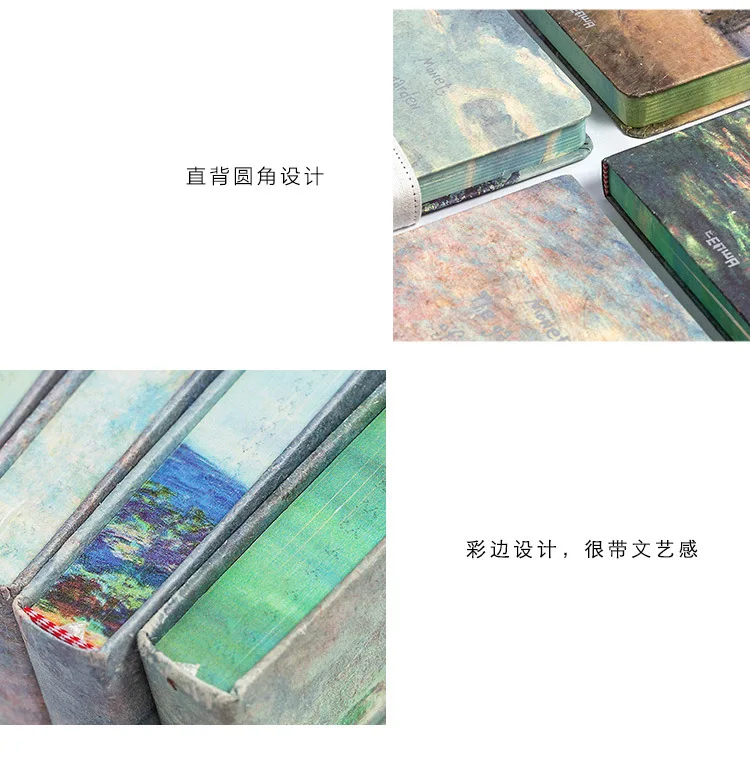 LEnWA Monet Love Back Garden Hardfacing ручная записная книжка с толстым магнитным покрытием