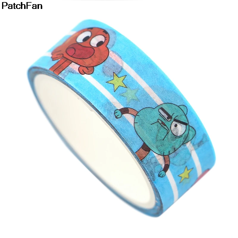 Patchfan удивительный мир Gumball DIY Скрапбукинг липкий клей Васи бумага маскирующая лента печатные узоры наклейки A2602