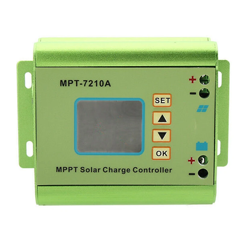 

LCD Display MPPT Solar Panel Charging Controllers MPT-7210A Aluminum Alloy New Arrivals Set