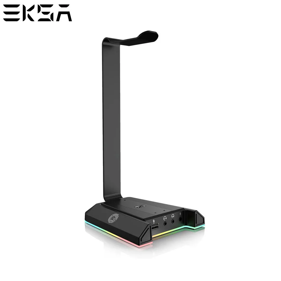 подставка для наушников RGB EKSA W1 с 7 1 объемный USB держатель и 3 5 мм Порты игровая