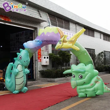 

5*3.4m High Inflatable Dinosaur Archway Inflated Arches for Amusement Ride/Dinosaur Theme