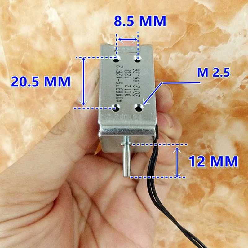 DC 12V 10,8 W Push Pull Тип микро Электрический магнит с пружинный шток мини соленоидный привод электромагнит ход 10 мм