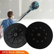 Ponceuse orbitale électrique pour cloisons sèches, avec crochet et boucle, 10 trous, 9 ", 215mm, tampon de sauvegarde, 6mm