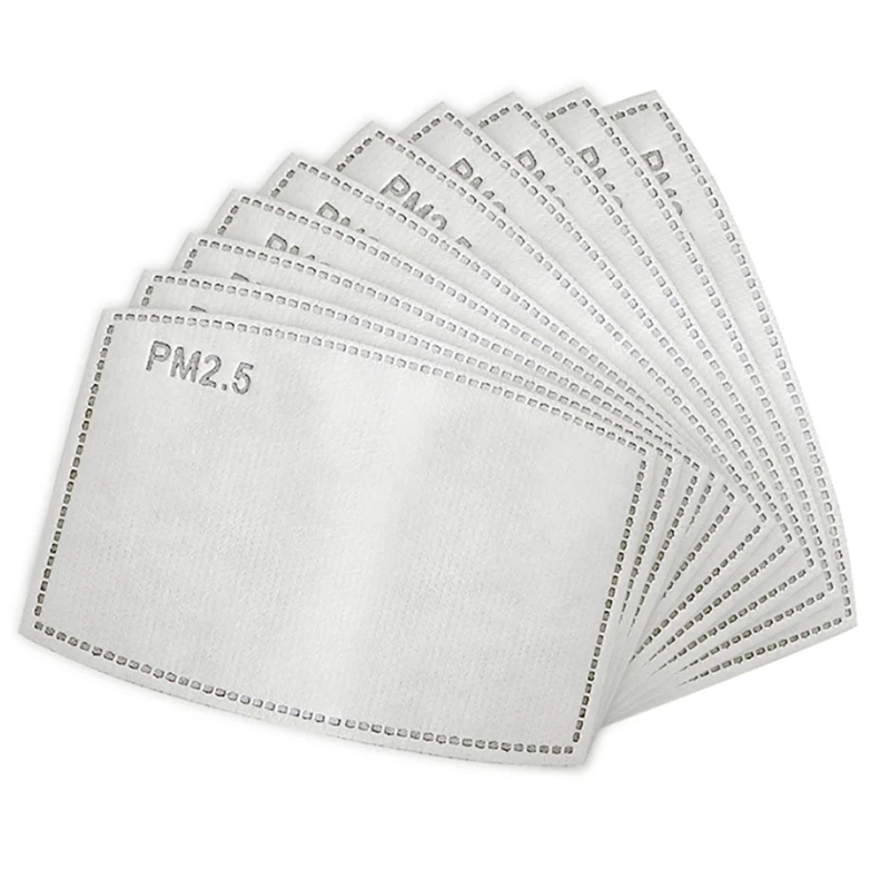 

10Pcs Filter Face PM2.5 Anti Haze Mouth Masks Breathing Insert 4 Layer Protective Face Mask Filter Mouth-Muffle