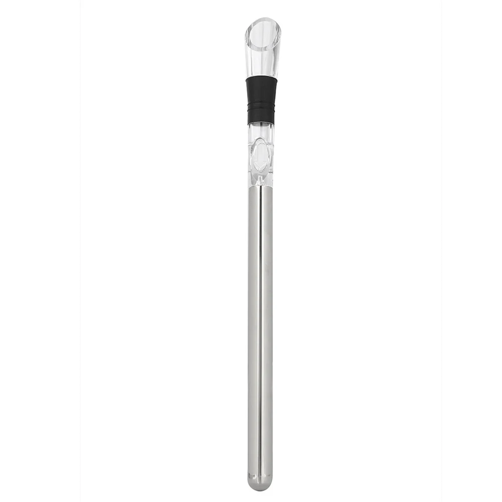 Stainless Steel Ice Wine Chiller Stick With Wine Pourer Cooling Stick Cooler Beer Beverage Frozen Ice Cool Bar Tool