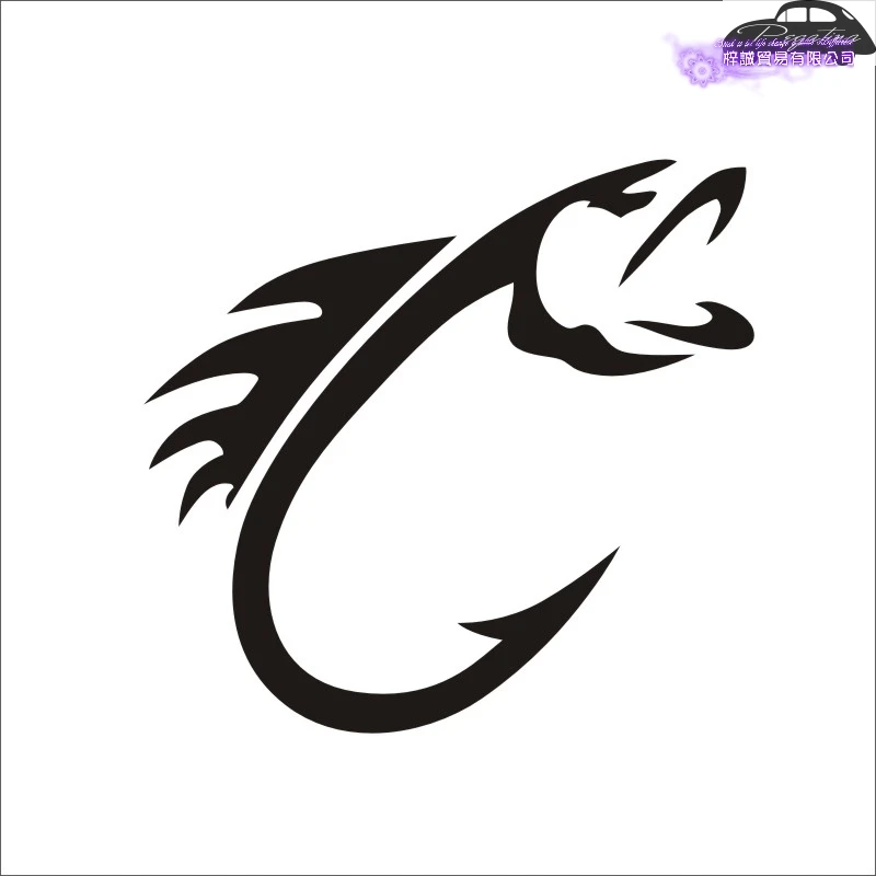 Fishing Sticker Fish Decal Angling Hooks Posters Vinyl Wall Decals Hunter Car Parede Decor Mural Fish Sticker