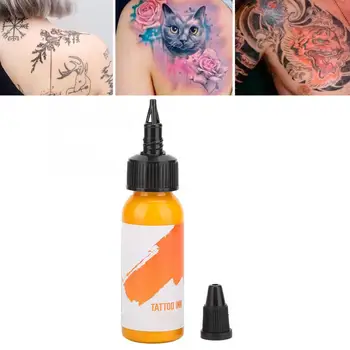 

Professional Tattoo Ink Long-Lasting Fast Coloring Tattoo Pigment Individual Practicing (Orange Label) 29.6ml Permanent Makeup