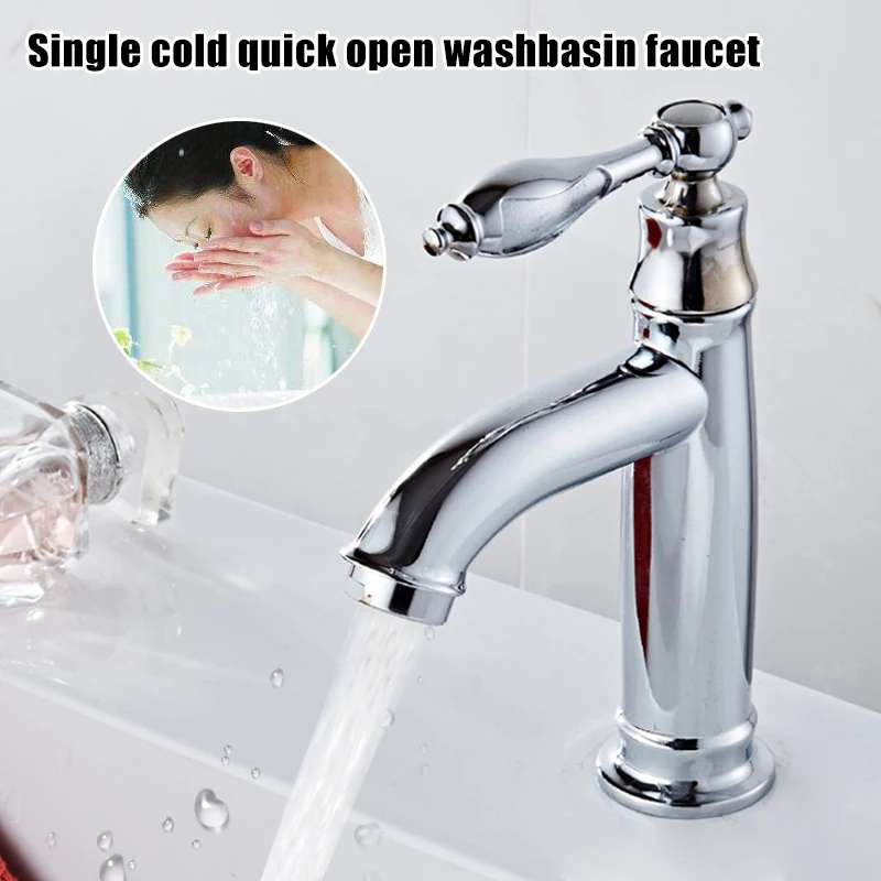 

Faucet Tap Cold Modern Design Smooth Elegant for Home Kitchen Sink Bathroom MU8669