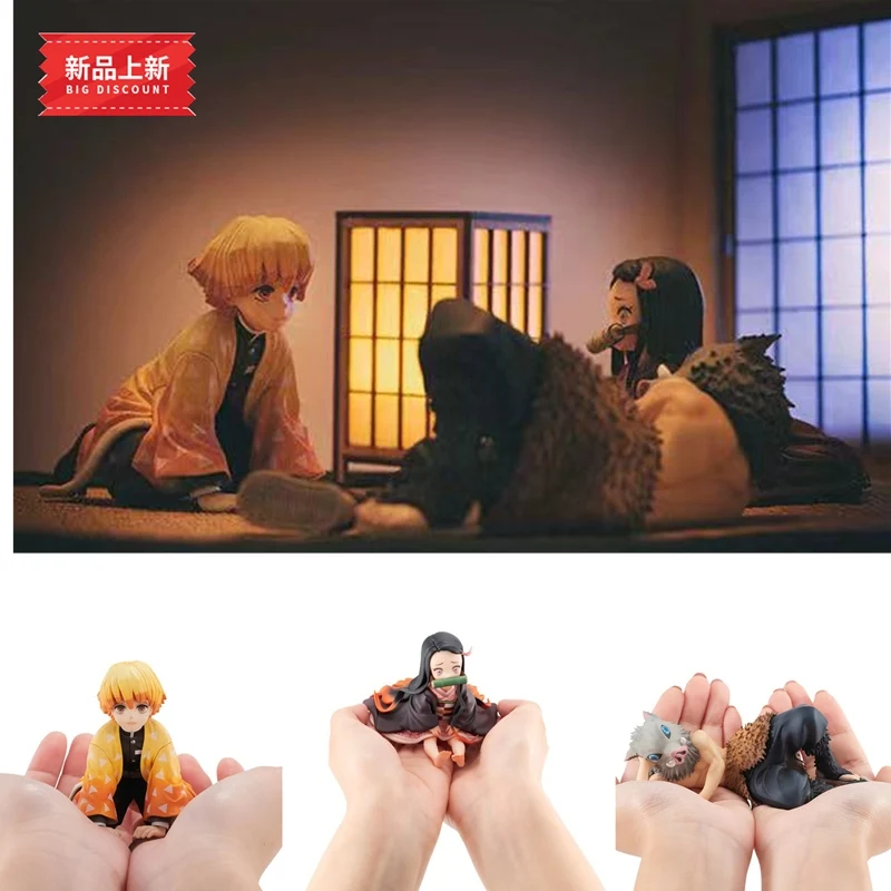 2020 Новые Аниме фигурки агатсума зенитсу Kamado Nezuko Hashibira Inosuke Kimetsu No Yaiba ПВХ Фигурки
