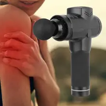 Массажный пистолет беспроводной Перезаряжаемый стимулятор мышц глубокое устройство для массажа тела Корректирующее облегчение боли US 110-240V