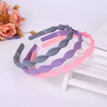Hot Sales Korean-style 25 Mm Large Rims Color Plastic Headband Cute Candy-Colored Toothed Hair Bands Manufacturers Direct Sellin