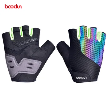 

Boodun Bolton 20 years summer new Half Finger riding gloves colorful silicone anti slip breathable outdoor gloves