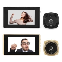 4.3 pouces LCD Porte Judas Caméra Vidéo Oeil Vidéo Sonnette Électronique Numérique Visionneuse De Porte de Vision Nocturne De Détection De Mouvement De Soutien