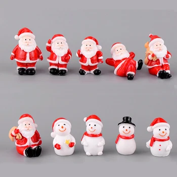 

Miniature Garden Fairy Garden Miniatures Christmas Gift Old Man Snowman Home Decor Decoration Accessories Resin Figurines Resin