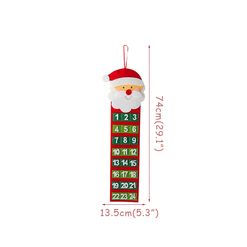Веселая Рождественская елка орнамент Висячие Подвески Navidad год подарки Noel рождественские украшения для дома Kerst Natal Декор - Цвет: 1set Felt Hanging 1