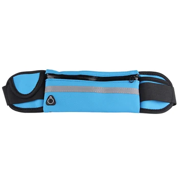 

New Fashion Women Men Waterproof Waist Pouch Sports Running Belt Bag Bum Packs Black Blue Pink