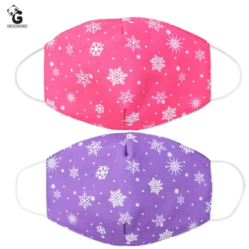

Safety Snowflake Mask Halloween Masks for Kids Pure Cotton Dust and Haze Prevention Air Filtration Mask Carnival Girl Elsa