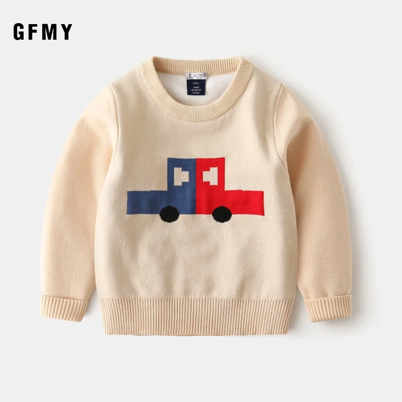 GFMY 2019 осенне зимние детские свитера с милым принтом длиной 24 м яркие цвета