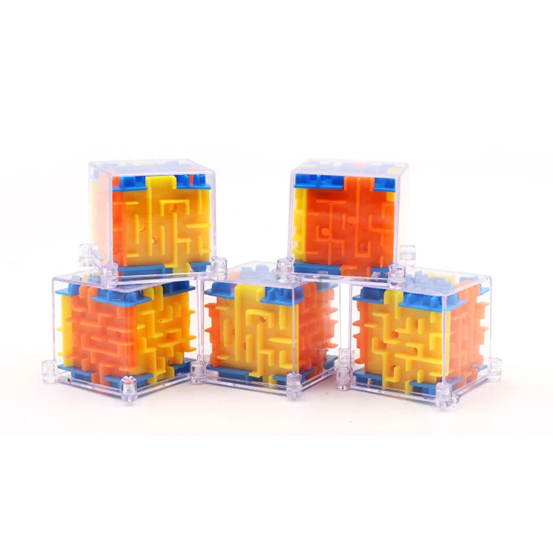 3D куб головоломка Лабиринт стальной шар игра игрушки забавная игра головоломка игрушки баланс Развивающие игрушки для детей подарок для детей
